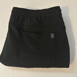 Stone Falcon Mens XL Black Cargo Pants Drawstring Stretch Joggers Performance